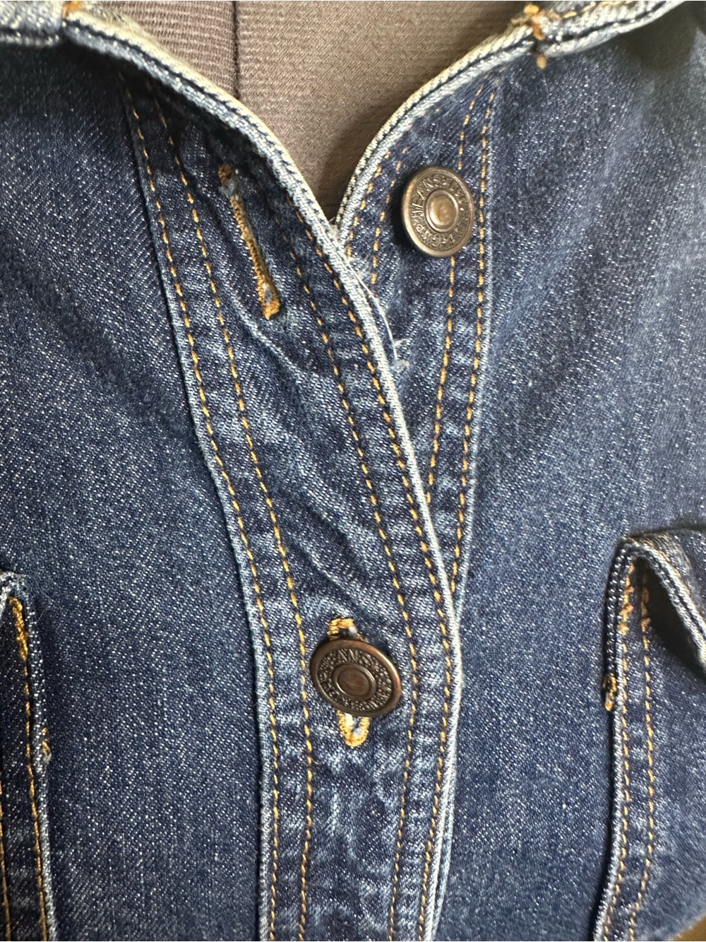 Gap vintage Denim Button-Front Shirt Dress  shirt dress size 12 - Picture 5 of 15